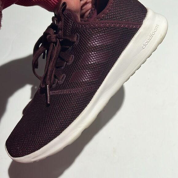 Adidas CLOUDFOAM Burgundy Tennis Shoe Size 6.  B60 - Picture 9 of 10